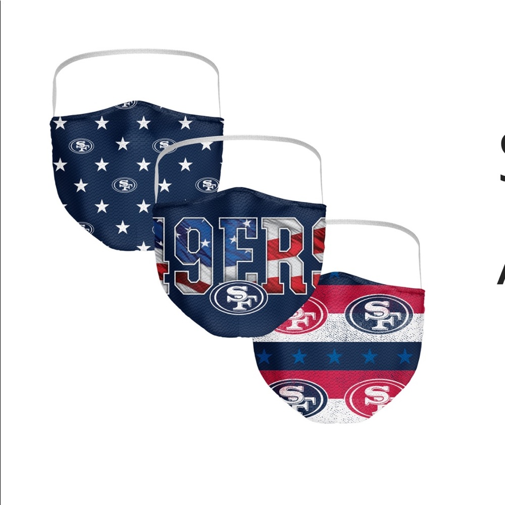 NFL SF 49ers face mask set